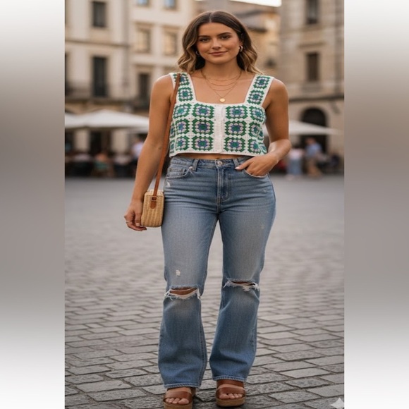 Tops - Aiden ditto Crochet Patterned Women Top